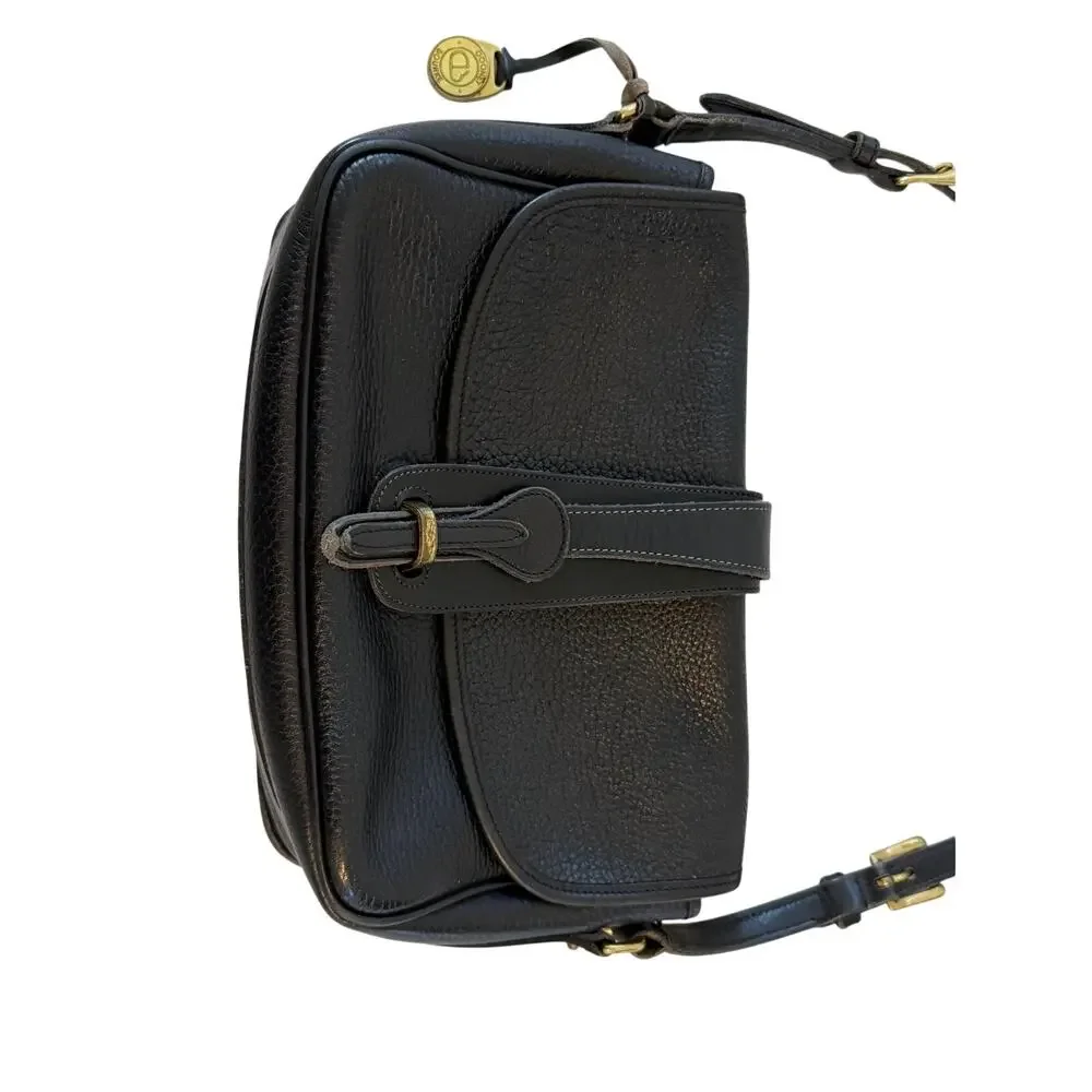 Dooney & Bourke Leather Equestrian Crossbody Bag Black Vintage - Picture 9 of 16